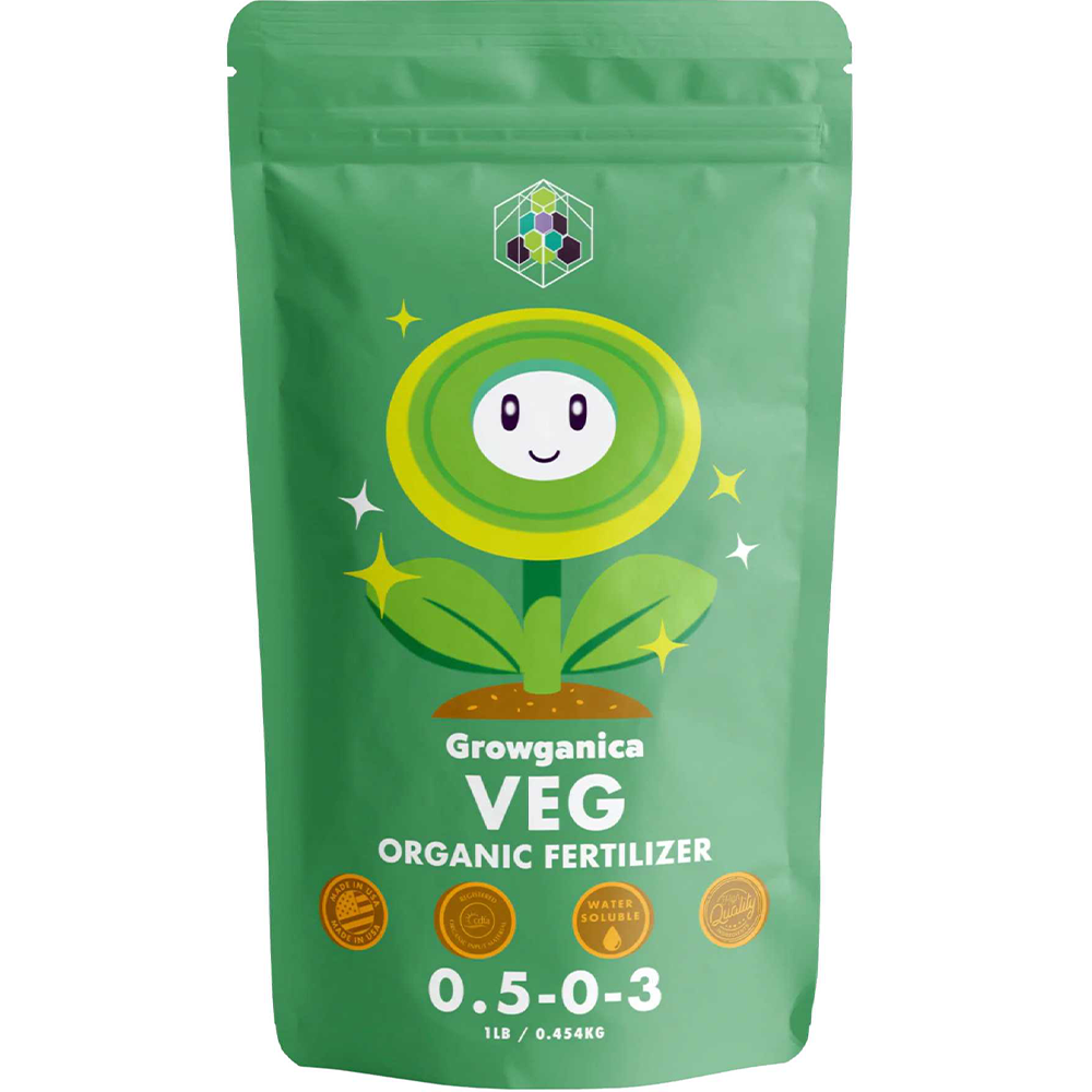 Growganica Veg Organic Plant Food for Vigorous Growth and Lush Canopy Fertilizer 0.5-0-3