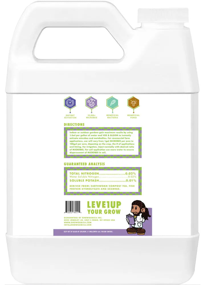 Growganica Microbes Organic Instant Compost Tea Inoculant 0-0-0 Growganica Inc
