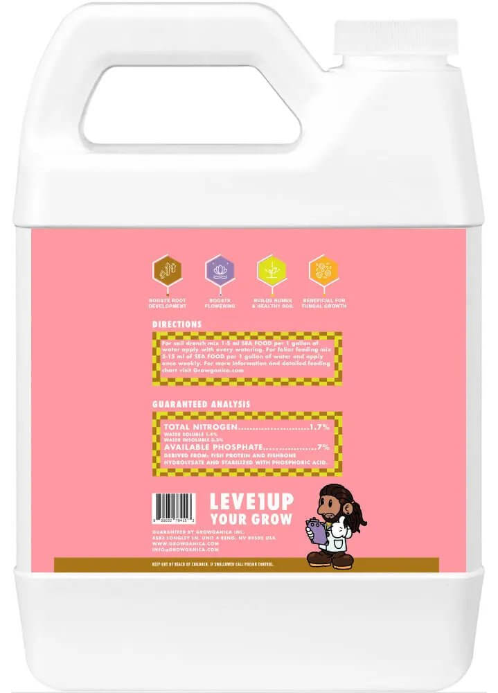 Sea Food Organic Fish Hydrolysate Phos Soil Conditioner & Root Enhancer 1.7 - 7 - 0 - GROWGANICA